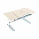 WEBHIDDENBRAND Emka Low radni stol, smeđa/bijela/plava