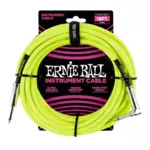 ERNIE BALL 6085 Yellow, (pleteni) instrumentalni kabel kutni 5.5m