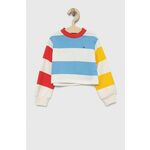 TOMMY HILFIGER Sweater majica azur / žuta / svijetlo crvena / bijela