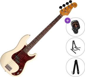 SX SPB62 Standard SET Vintage White Električna bas gitara