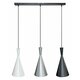 RABALUX 5312 | Trincola Rabalux visilice svjetiljka 3x E27 srebrno, bijelo, crno