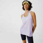 Majica bez rukava za trčanje Light lagana ženska svijetloljubičasta