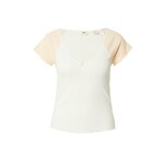 LEVI'S ® Majica 'Dry Goods Vneck Tee' pastelno narančasta / bijela