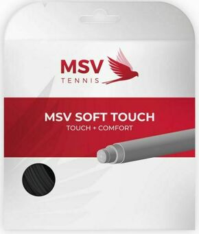 Teniska žica MSV Soft Touch (12m) - black