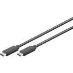 Goobay USB-C 3.1 kabel SuperSpeed, 0.5 m, crni