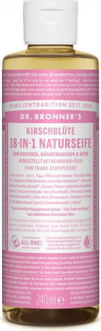 Dr. Bronner’s Cherry Blossom 18-in-1 Liquid Soap tekući univerzalni sapun 240 ml