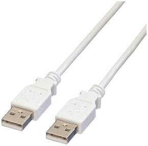 Value USB kabel USB 2.0 USB-A utikač 1.80 m bijela sa zaštitom 11.99.8919