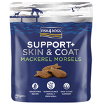 Poslastica za pse FISH4DOGS Support Skin&amp;Coat Mackerel Morsels, 0,225kg, za sve pse