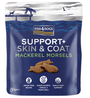 Poslastica za pse FISH4DOGS Support Skin&amp;Coat Mackerel Morsels