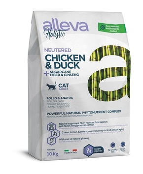 Alleva Holistic Adult Cat Neutered Chicken &amp; Duck 10 kg