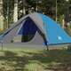 vidaXL Šator za kampiranje za 3 osoba plavi 240x217x120 cm taft 190T