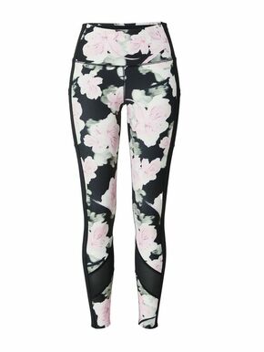 HKMX Sportske hlače svijetlozelena / roza / crna / bijela