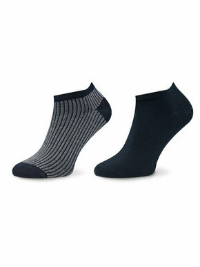 Set od 2 para niskih ženskih čarapa Tommy Hilfiger 701222650 Navy 002