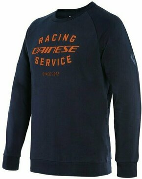 Dainese Paddock Sweatshirt Black Iris/Flame Orange XL Hoodica