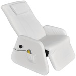 vidaXL Masažna fotelja od umjetne kože bijela