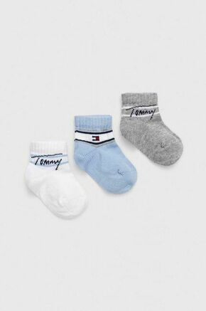 Set od 3 para dječjih visokih čarapa Tommy Hilfiger 701224998 Blue Combo 002