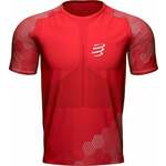 Compressport Racing SS Tshirt M Red/White XL Majica za trčanje s kratkim rukavom