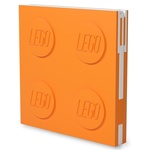 LEGO bilježnica s gel olovkom u obliku spojnice, narančasta