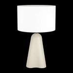 EGLO 390365 | Tolleric Eglo stolna svjetiljka 57,5cm sa prekidačem na kablu 1x E27 boja pijeska, bijelo
