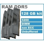 DDR5 128GB (4x32GB), DDR5 5200, DIMM 288-pin, 36mj