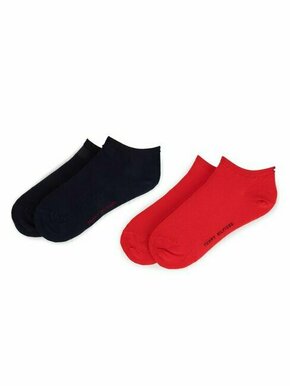 Set od 2 para niskih ženskih čarapa Tommy Hilfiger 343024001 Red 684