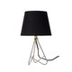 LUCIDE 47500/81/11 | Gitta Lucide stolna svjetiljka 29cm sa prekidačem na kablu 1x E14 krom, crno