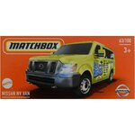Matchbox: Nissan NV žuti mali auto u papirnatoj kutiji 1/64 - Mattel