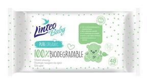 Linteo Baby 100% Biodegradable dječje nježne vlažne maramice 48 kom
