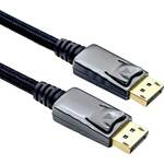 Roline DisplayPort priključni kabel DisplayPort utikač, DisplayPort utikač 1.00 m crna 11.04.5880 sa zaštitom DisplayPort kabel