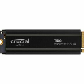 Crucial SSD Crucial T500 1TB PCIe Gen4 NVMe M.2 SSD with heatsink