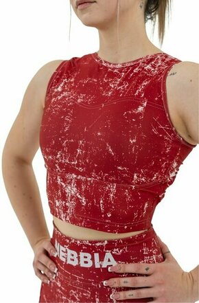 Nebbia Crop Tank Top Rough Girl Red XS Majica za fitnes
