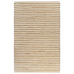 Ručno tkani tepih od jute i tkanine 120 x 180 cm prirodni i bijeli
