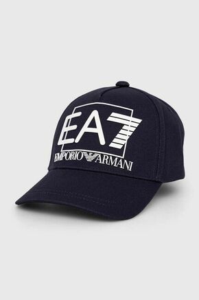 Kapa sa šiltom EA7 Emporio Armani boja: tamno plava