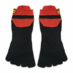 Unisex niske čarape Vibram Fivefingers Athletic No Show S21N05 Red/Black