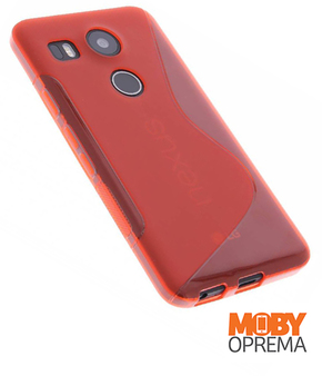 LG NEXUS 5X crvena silikonska maska