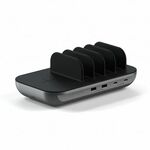 Satechi Dock 5 Multi device charging station with EU plug (2xUSB-C PD 20 W, 2x USB-A 12W, Wireless) - Space Grey