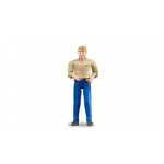 Bruder figurica muškarac bijela koža - plave hlače