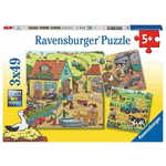 Ravensburger slagalica Farma, gdje se mnogo toga događa, 3 x 49 dijelova (5078)