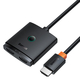 Baseus AirJoy 2u1 4K 60Hz dvosmjerni HDMI adapter s ugrađenim kabelom od 1m: crni