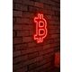 Ukrasna plastična LED rasvjeta, Bitcoin - Red