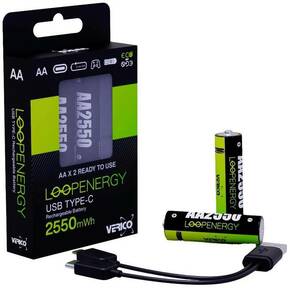 Verico LoopEnergy AA USB-C Mignon-Akku 2550mWh 1