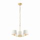 ENDON 67735 | Harvey-EN Endon visilice svjetiljka s podešavanjem visine 3x E14 brušeno zlato, bijelo