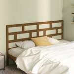 Uzglavlje za krevet boja meda 206 x 4 x 100 cm masivna borovina