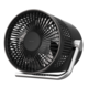 NORDIC HOME USB-fan with Bionic blades, 3-speed settings and rechargeable battery, white/black