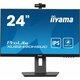 Iiyama ProLite XUB2490HSUC-B5 monitor, IPS, 23.8"/24", 16:9, 1920x1080, 60Hz, pivot, HDMI, Display port, VGA (D-Sub), USB