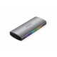 Orico M2R2-G2 vanjsko kućište za M.2 NVMe 2230-2280 u USB 3.2 i Type C, 10 Gbps, RGB, aluminij, siva (M2R2-G2-GY-BP)