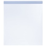 vidaXL Prozorska folija statična matirana prozirna siva 90x500 cm PVC