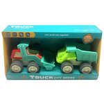 City Truck: Set radnog vozila s kiperom i utovarivačem