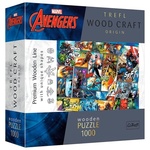 Wood Craft: Marvel Comic Universe 1000 komada vrhunske drvene slagalice - Trefl