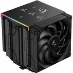 DeepCool hladnjak za CPU AK620 DIGITAL PRO, 2X120mm, 25dB, LED, crni, s.1150, s.1151, s.1155, s.1200, s.1700, s.2011, s.2066